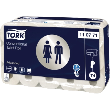 Tork Toilettenpapier - Advanced - 110771 - weiß - 2-lagig - 400 Blatt - 30 Rl./Pack