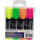 Textmarker - sortiert - gelb - grün - pink - orange - 4 St./Pack