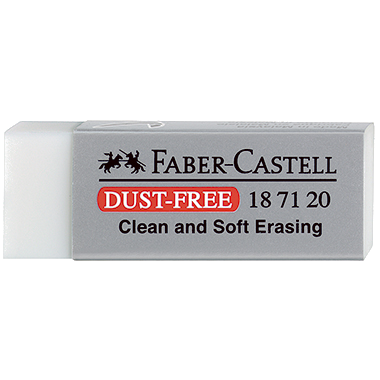 Faber-Castell Radierer - DUST-FREE - 187120 - 22 x 12 x 62 mm - weiß