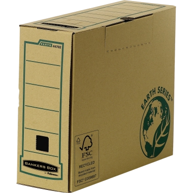 Bankers Box - Archivschachtel - Earth Series - für A4 - 4470201 - 10 x 25 x 31,5 cm - braun 