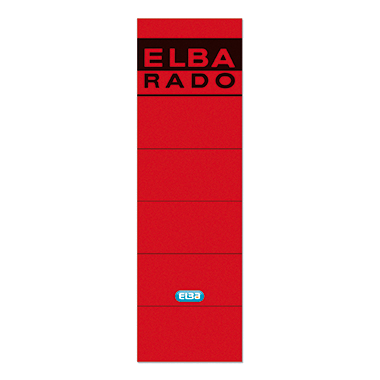 ELBA Rückenschilder - 100420950 - breit / kurz - SK - rot - 10 St./Pack.