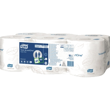 Tork SmartOne® - Toilettenpapier - 472242 - 2-lagig - 207m - Tissue -weiss - 6 St./Pack