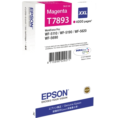 Original Epson - Tintenpatrone - magenta - XXL - T7893