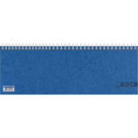 Glocken Querkalender 2024 - 1 Woche / 2 Seiten - 30 x 11cm - 64 Seiten - blau