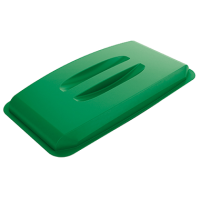 DURABLE Abfalleimer - DURABIN - 60 l - grau + Deckel grün