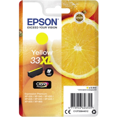 Original Epson – Tintenpatrone - yellow - T3364 - 33XL