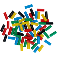 BOSCH Heißklebesticks Gluey - 7mm x 2cm - Farb-Mix farbsortiert - 70 St./Pack.